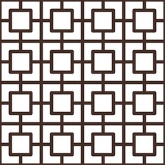 Canvas Print - Seamless Pattern Tile with Interlocking Lines