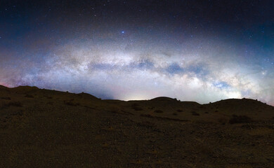 Sticker - Beautiful landscape of the hills at night