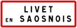 © BaptisteR - Panneau entrée ville agglomération Livet-en-Saosnois / Town entrance sign Livet-en-Saosnois