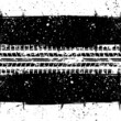 © longquattro - White grunge rectangle tire track