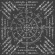 © longquattro - Abstract runes colorful pattern