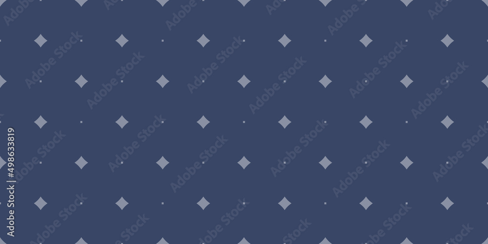 Subtle blue vector seamless pattern with small diamond shapes, stars ...