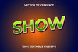 © Rm - text effect show vector file eps editable