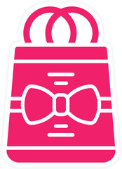 Sticker - Vector Design Gift Bag Icon Style