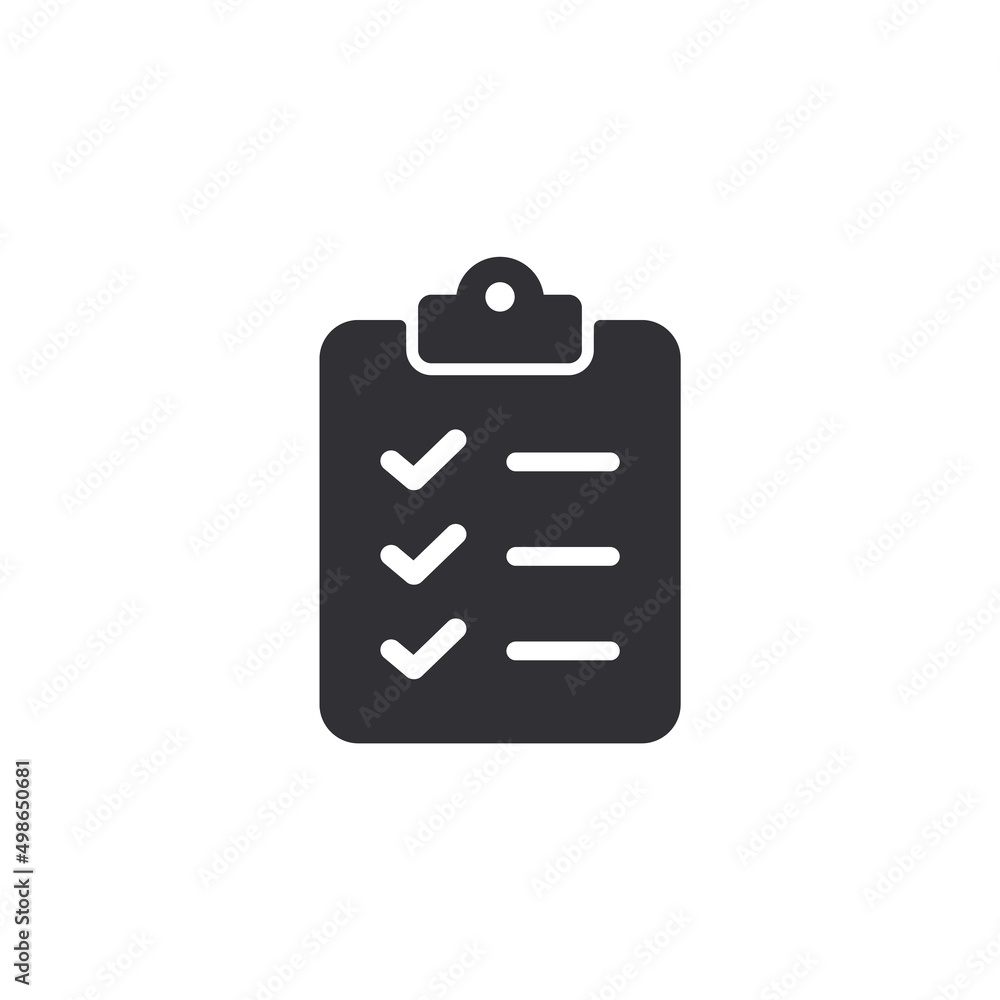 Tasks. Clipboard icon. Task done. Signed approved document icon ...
