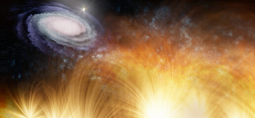 Wall Mural - space galaxy background