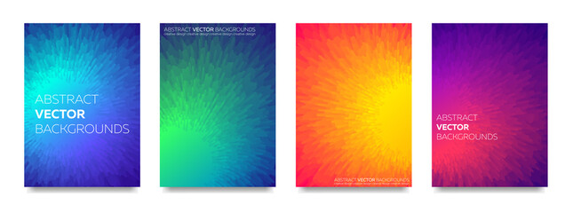 set of colorful universal backgrounds.