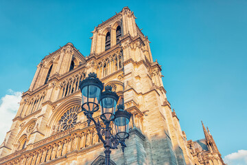 Wall Mural - The cathedral Notre Dame in Paris