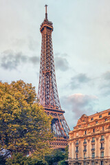 Wall Mural - eiffel tower in paris city