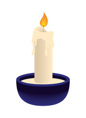 Wall Mural - light candle icon