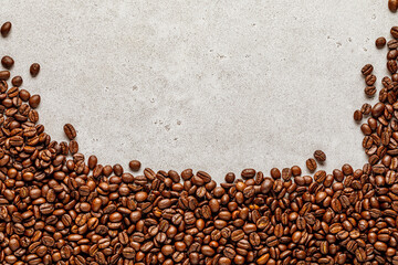 Wall Mural - Coffee grunge background and empty space for text