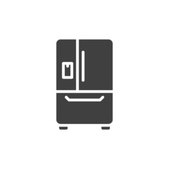 Refrigerator vector icon