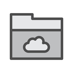 Sticker - Cloud Folder Icon