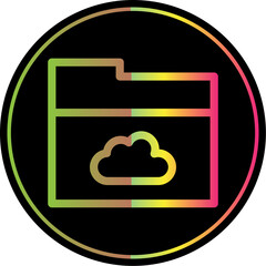 Wall Mural - Cloud Folder Icon