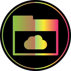 Sticker - Cloud Folder Icon