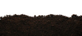 Fototapeta  - Pile of soil on white background, top view