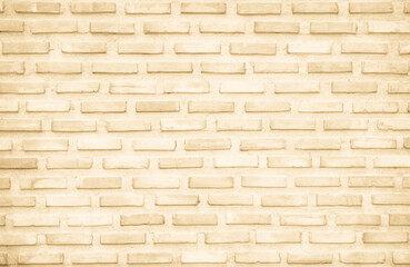 Wall Mural - Cream and white brick wall texture background. Brickwork and stonework flooring interior design with concrete uneven color beige bricks stack decoration.