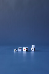 Wall Mural -  People with Betting and Dice.