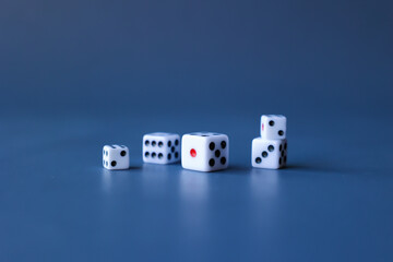 Wall Mural -  People with Betting and Dice.