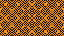 Looping Black And Orange Kaleidoscope Background Animation