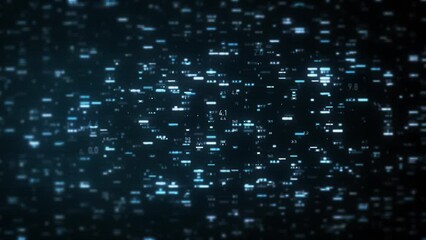 Wall Mural - big data digital business hitech background/ 4k animation of an abstract wallpaper big data business