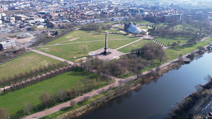 Wall Mural - Nelson's Column located in Glasgow Green, a park next to the River Clyde near the City Centre.