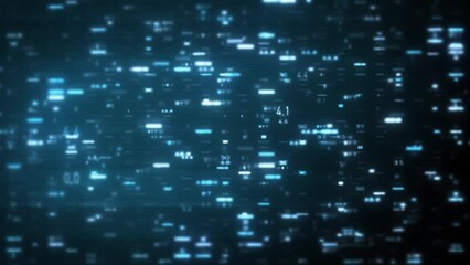 Wall Mural - big data digital business hitech background/ 4k animation of an abstract wallpaper big data business