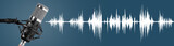 Fototapeta  - Studio microphone for recording podcasts