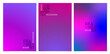 abstract gradient purple and pink color illustration of a set of banners, sign corporate, billboard, header, digital advertising, business ecommerce, ads campaign, social media posts, feeds instagram