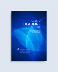 Wall Mural - modern abstract poster cover design vector template. trendy light lines effect composition for flyer