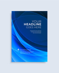 Wall Mural - modern abstract poster cover design vector template. trendy light lines effect composition for flyer