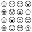 © Maxim - Emoji Flat Icon Set Isolated On White Background