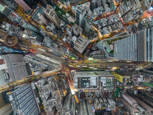 Top View Of Hong Kong City