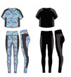 sets of sportswear, active drawing