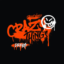 Crazy Things Abstract Simple Vintage Fashion