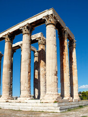 Wall Mural - Corinthean order columns of Olympian Zeus ancient  temple, Athens Greece