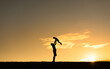 © kieferpix - Father holding up child to the sunset sky. Happy parenting and raising children concept.