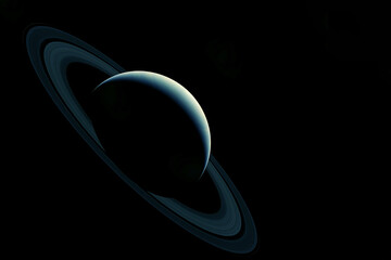 Wall Mural - planet saturn, with rings. elements of this image furnished by nasa