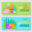 © Olena - Set of spa and beauty gift voucher. Vector illustration