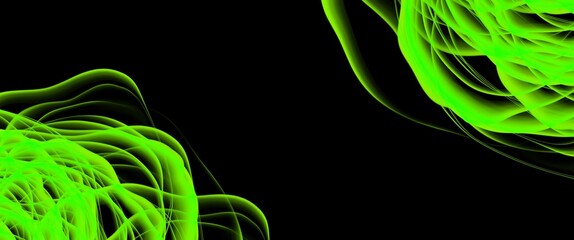 Poster - abstract green background