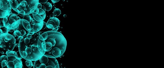 Wall Mural - abstract blue smoke