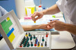 © RFBSIP - Allergological skin tests carried out by an allergist allergen kit.