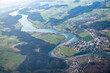 aerial view of Wohlensee near Bern
