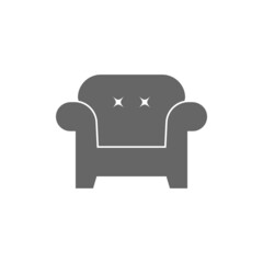 Wall Mural - Chair icon flat design illustration template