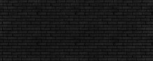 Seamless Black Brick Wall Pattern Or Texture