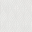 Embossed motif pattern on paper background, seamless texture, leaves pattern, paper press, 3d illustration