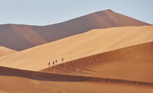 Horizon Is Far Away. Majestic View Of Amazing Landscapes In African Desert