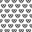 © Marika｜茉莉香 - Heart football / soccer ball pattern - vector