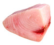 yellowfin tuna steak isolated on white background