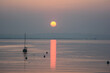 tramonto sul lago di garda a lazise